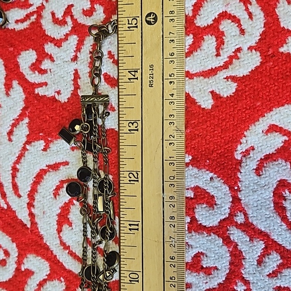 Vintage 1980 Sorrelli choker necklace and bracelet, signed brass base - Picture 12 of 12